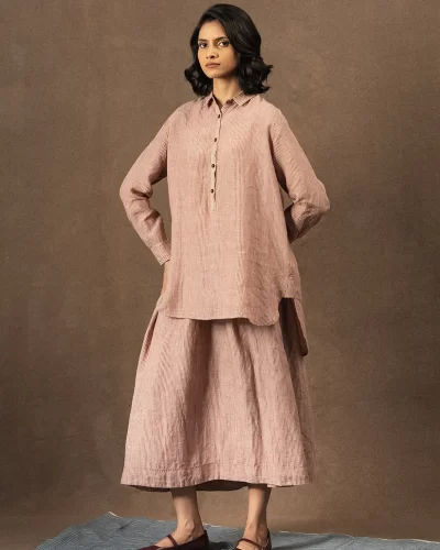 Linen Striped Blouse