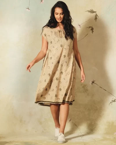 Handwoven Silk Floral Dress