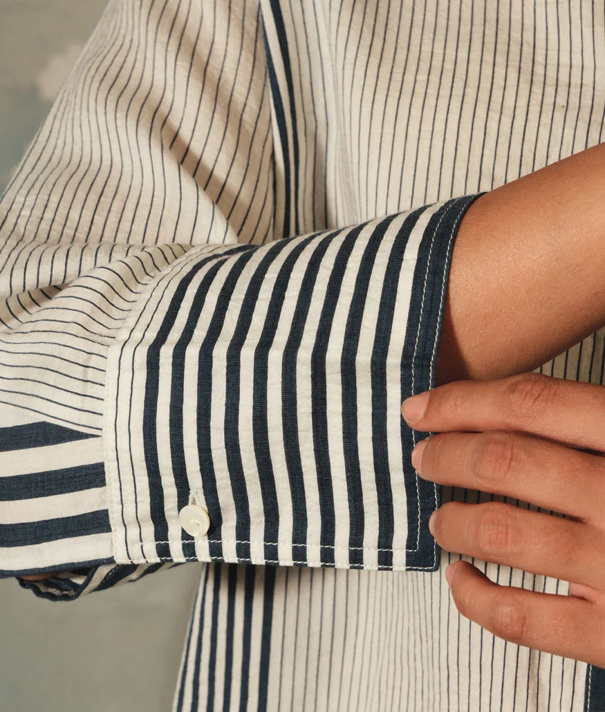 Handwoven Cotton Silk Shirt Dress - Image 4
