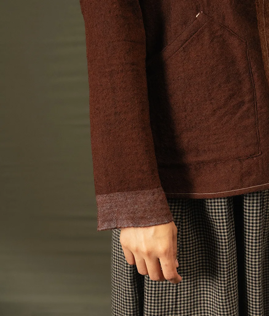 Reversible Merino Wool Jacket – Pinecone - Image 3