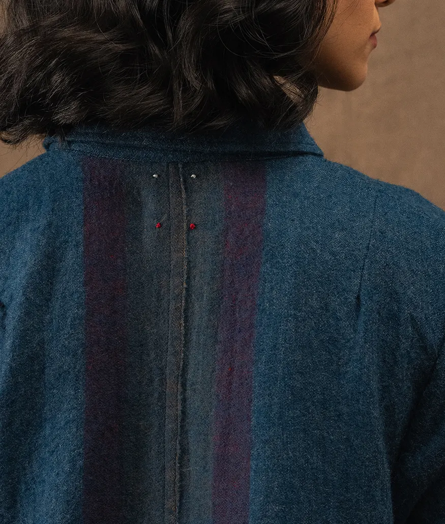 Merino Wool Dress – Indigo - Image 5