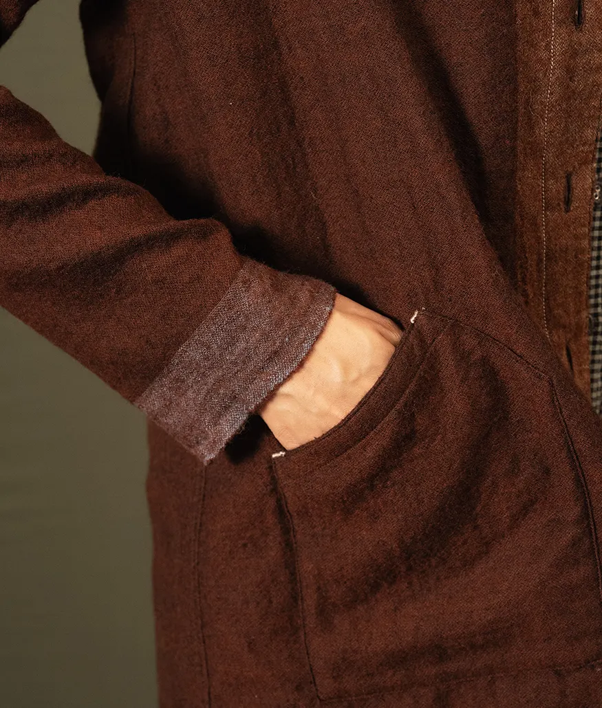 Reversible Merino Wool Jacket – Pinecone - Image 4