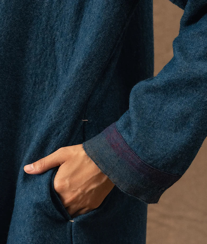 Merino Wool Dress – Indigo - Image 6