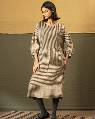 Linen Stripe Dress