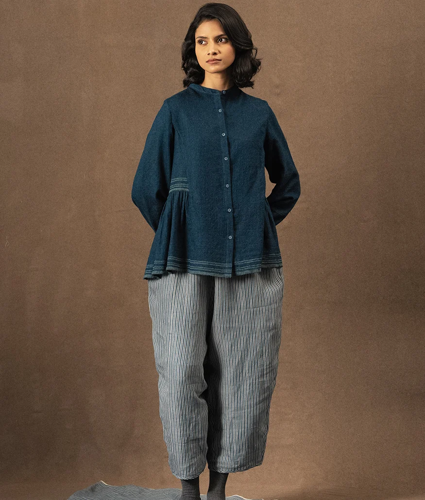 Merino Wool Blouse – Niagara - Image 2