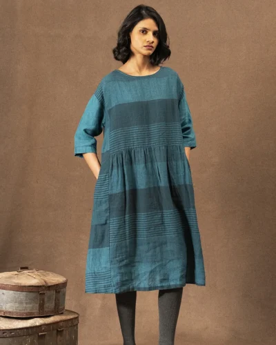 handwoven linen dress