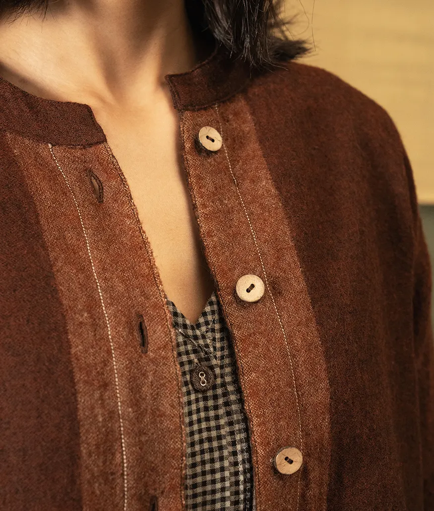 Reversible Merino Wool Jacket – Pinecone - Image 5