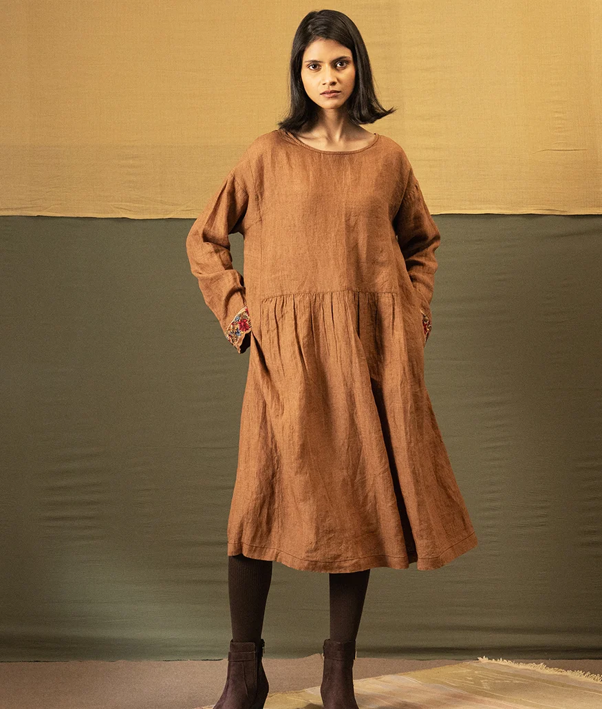 handwoven linen dress
